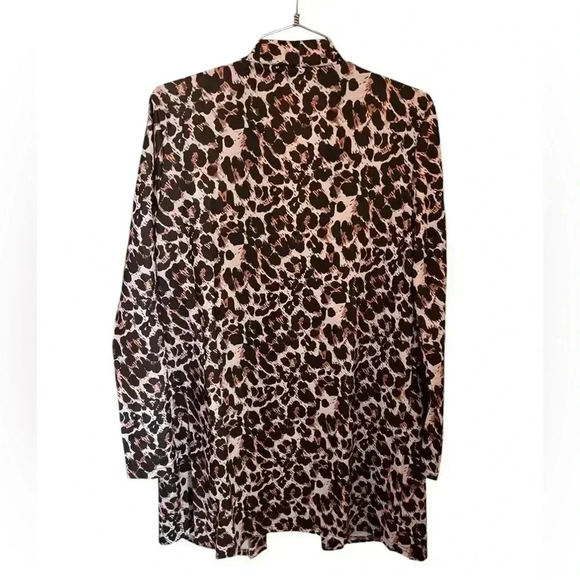 NEW Chic Leopard Print Trench Coat - Lightweight - Sz M - Picture 4 of 7